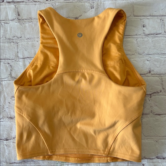 Lululemon Wunder Train Racerback Tank Built-in Bra Size 4 Small Mango Dream - Picture 4 of 7
